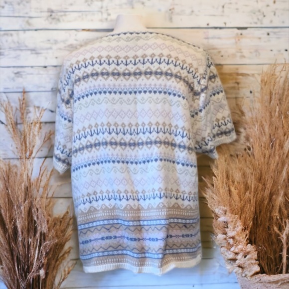 EDDIE BAUER SHORT SLEEVE SWEATER - Picture 3 of 7